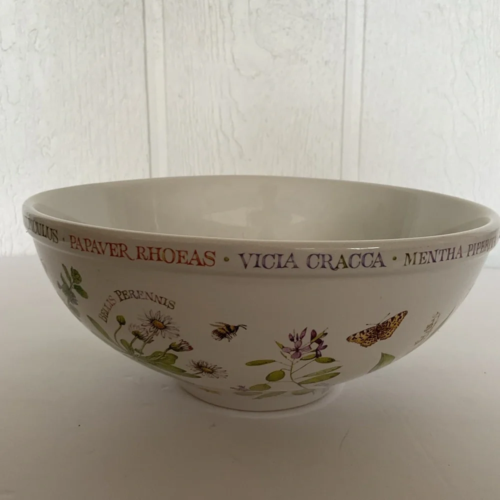 Vintage Hallmark Marjolein Bastin Wildflower Meadow Nesting Mixing Bowl 9”